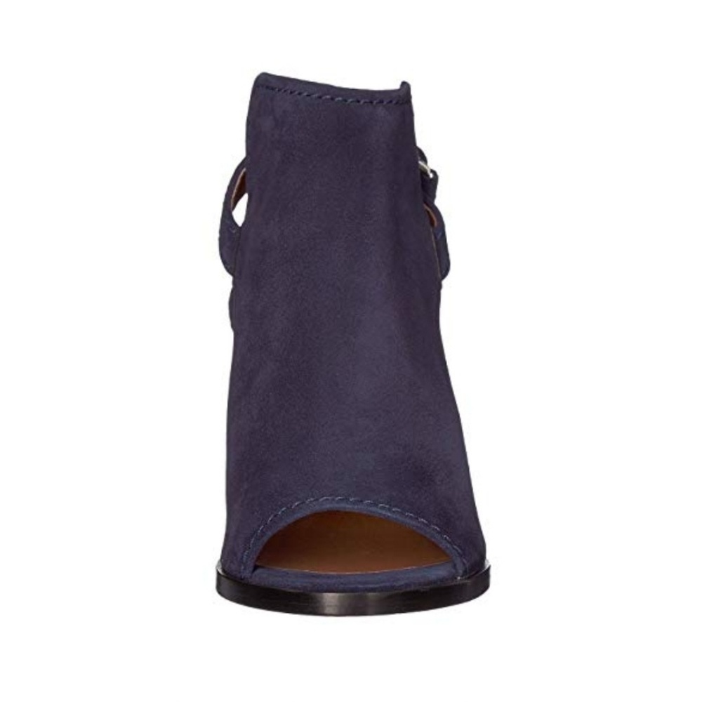 Beautiful Navy Kid Suede Frye Slingback Booties - Picture 5 of 7